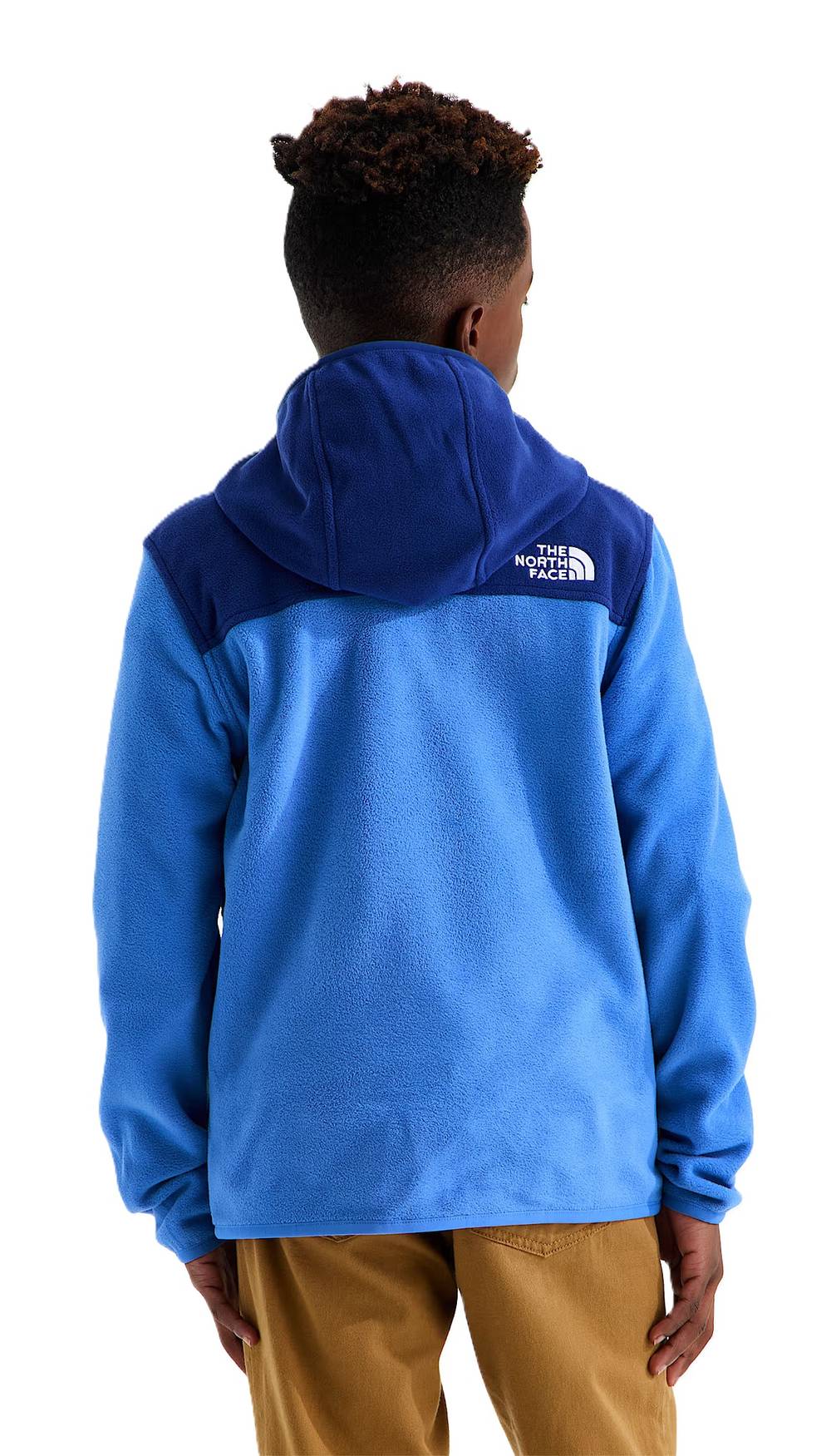 The North Face Teen Glacier Full Zip Hoodie in Bold Blue/Active Blue - Image 3 of 3