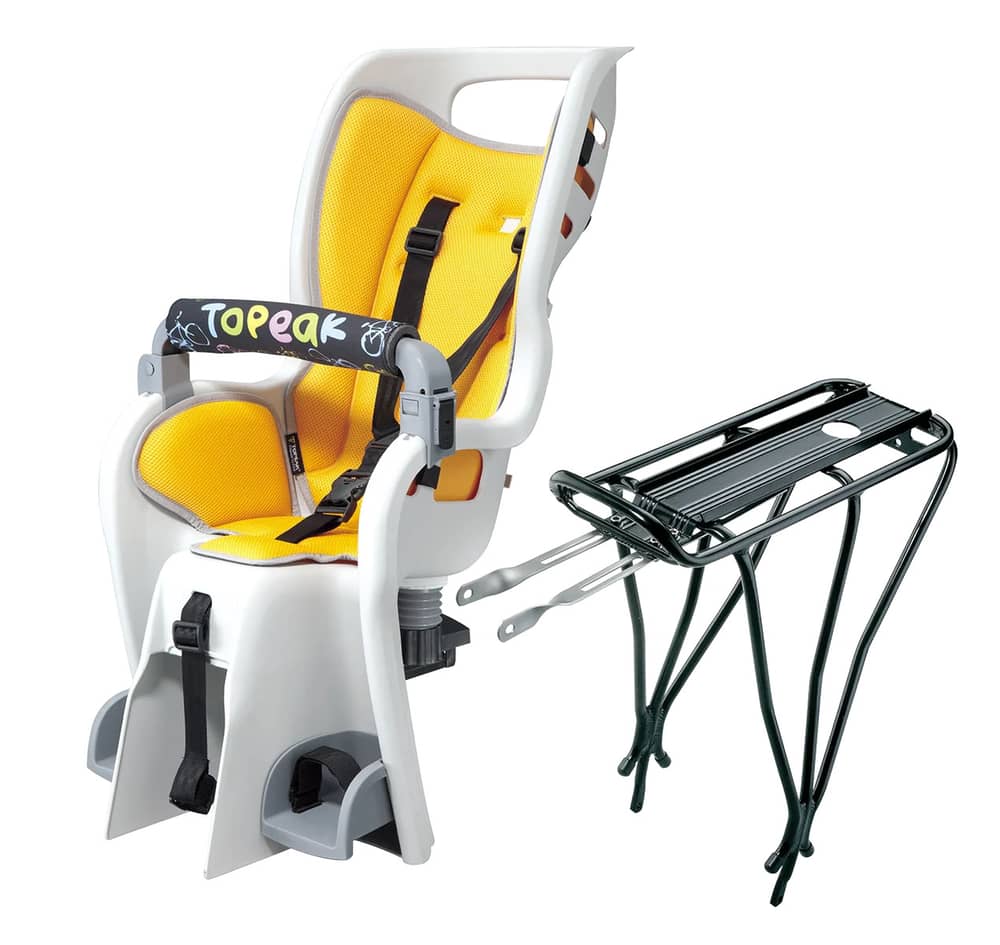 Topeak Baby Seat II Child Seat & Rack - Fits 29 in Gray/Yellow - Image 1 of 2