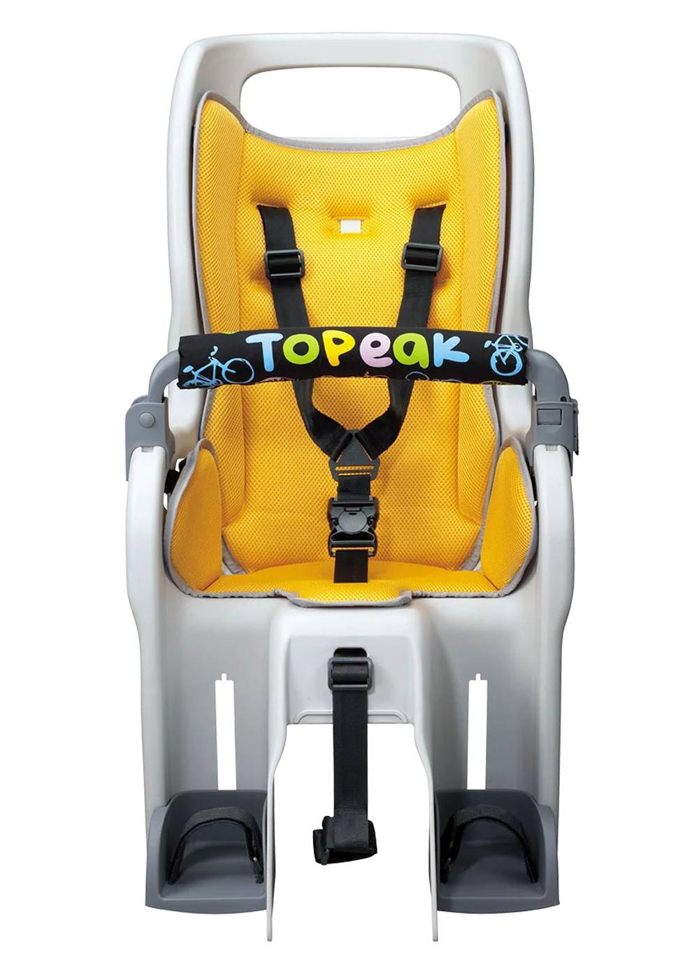 Topeak Baby Seat II Child Seat & Rack - Fits 29 in Gray/Yellow - Image 2 of 2