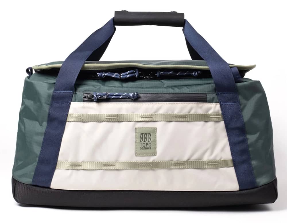 Topo Designs Mountain Duffel 40L in Forest/Bone White - Image 1 of 2