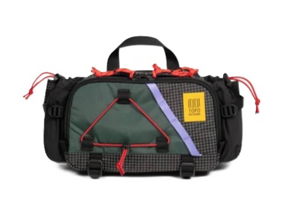 Topo Designs | Mountain Hydro Hip Pack Very Peri/forest | Nylon