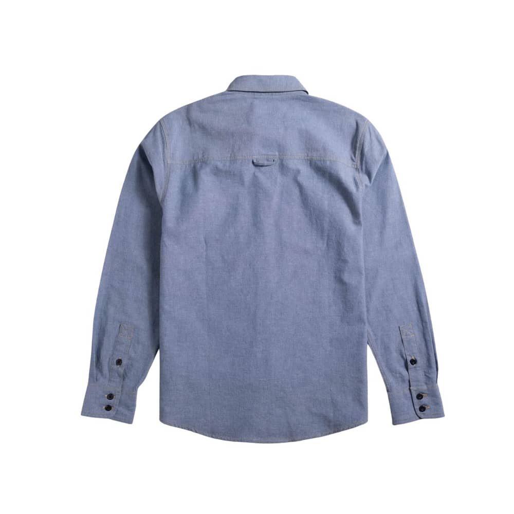 Topo Designs Men's Lightweight Mountain Shirt in Chambray Blue - Image 2 of 4