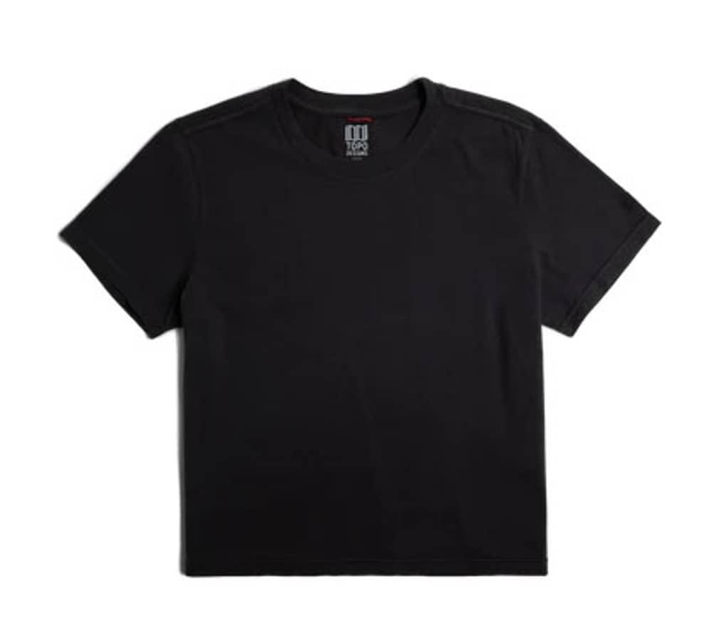 Topo Designs Women's Dirt Tee in Black - Image 1 of 2