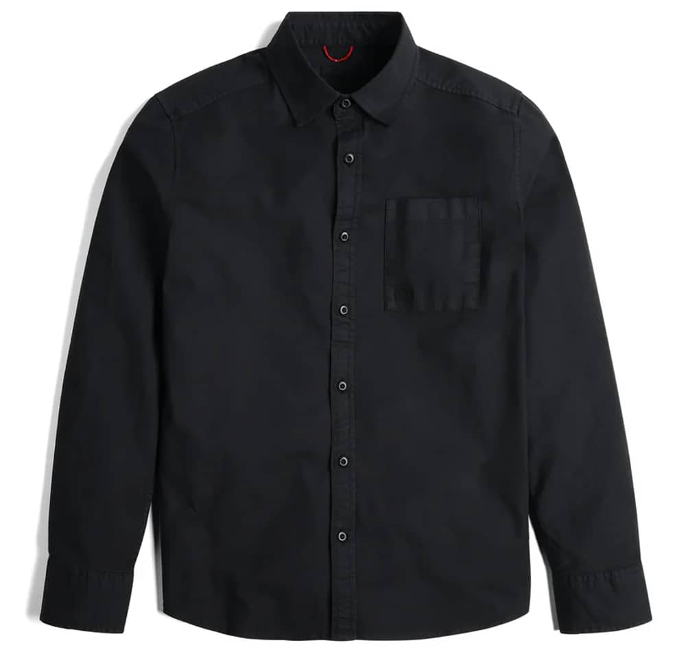 Topo Designs Men's Desert Shirt in Black - Image 1 of 2