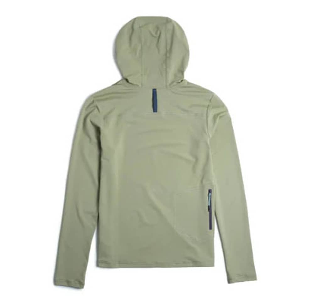 Topo Designs Women's Sun Hoodie in Oil Green - Image 2 of 2