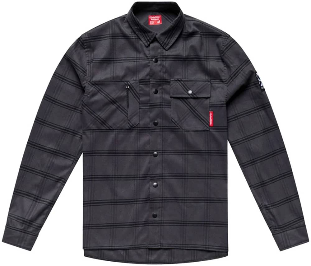 Troy Lee Designs Troy Lee Designs | Ruckus Ride Flannel Men's | Size Small In Yd Plaid Coal | Spandex - $115.00 at Jenson USA