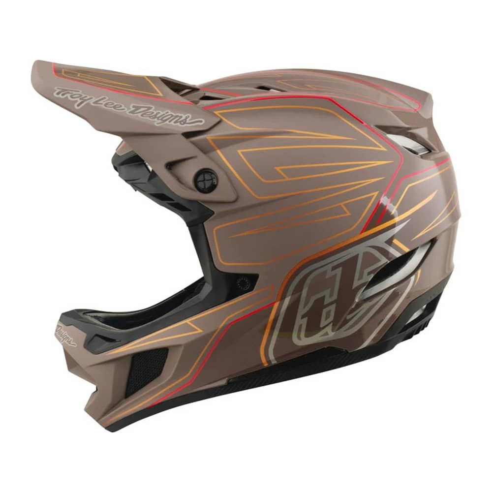 Troy Lee Designs | D4 Polyacrylite Helmet W/mips Men's | Size Large In Shadow Pro Timber