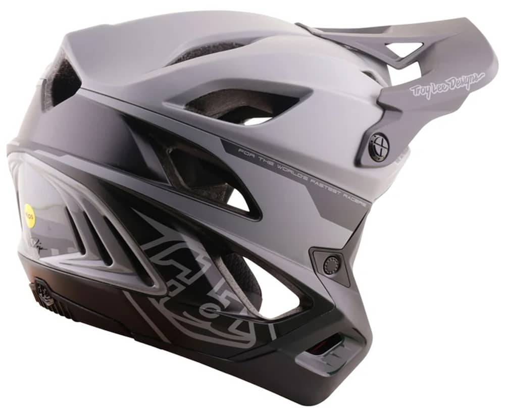 Troy Lee Designs Stage Stunt Helmet w/Mips in Roamer Gray - Image 4 of 6