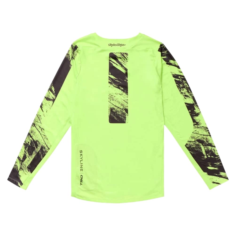 Troy Lee Designs Skyline Chill Jersey in Rockslide Glo Yellow - Image 5 of 10