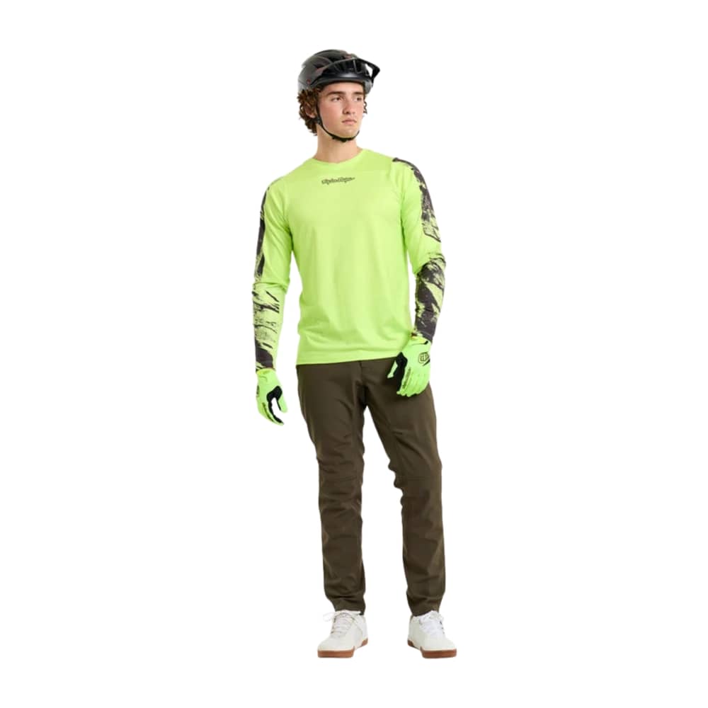 Troy Lee Designs Skyline Chill Jersey in Rockslide Glo Yellow - Image 7 of 10