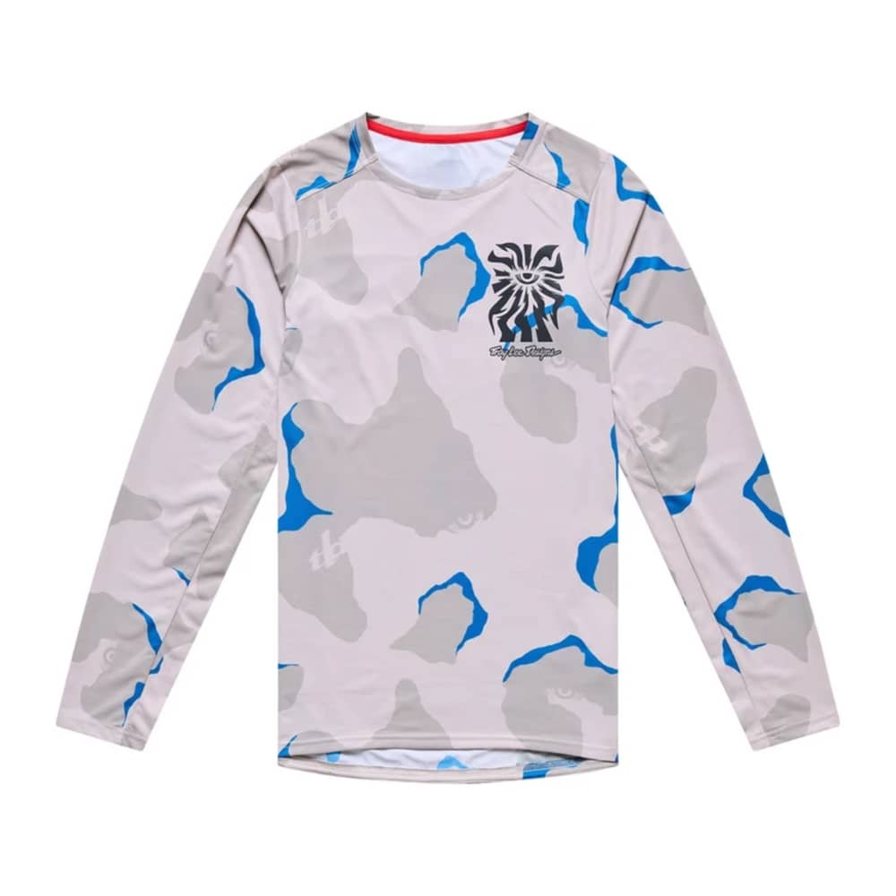 Troy Lee Designs Skyline Pro LS Jersey in Flow Camo Pumice - Image 1 of 3