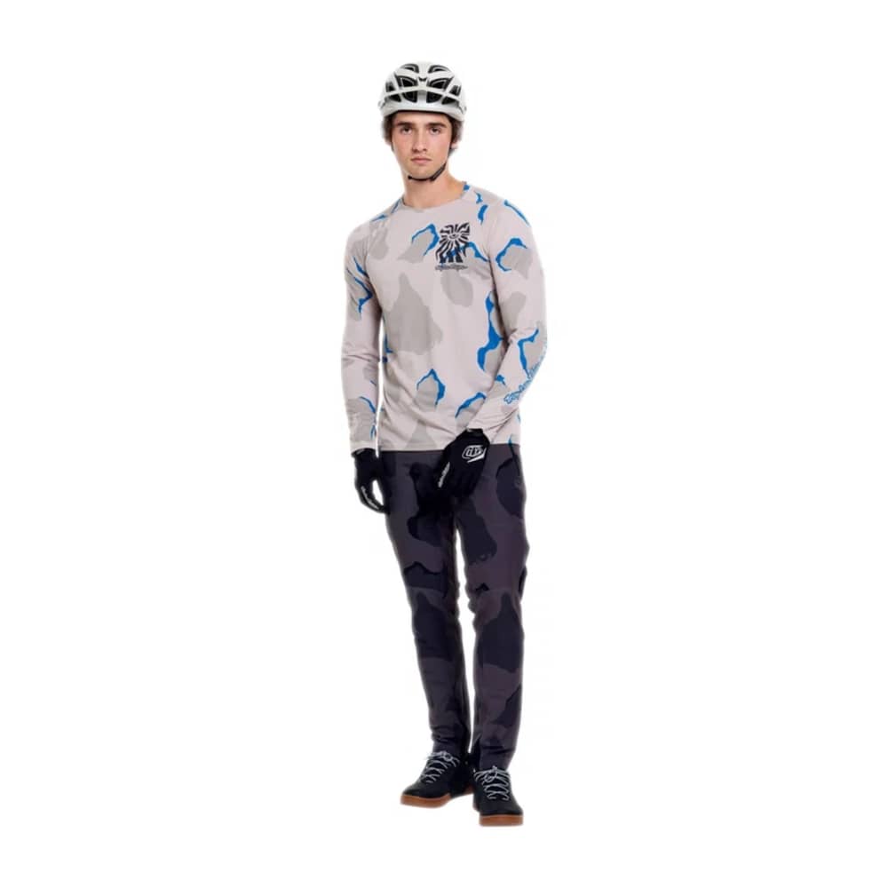 Troy Lee Designs Skyline Pro LS Jersey in Flow Camo Pumice - Image 3 of 3