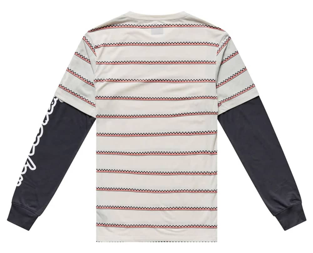 Troy Lee Designs Skyline Fakie Ride Long Sleeve Tee in Stripe Pumice - Image 2 of 2