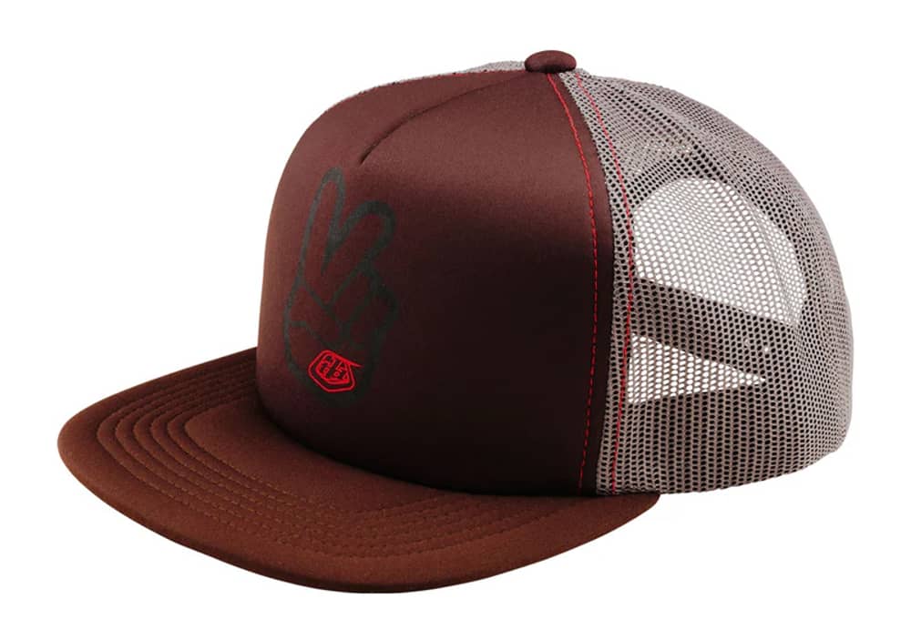Troy Lee Designs Trucker Snapback in Chocolate - Image 1 of 2