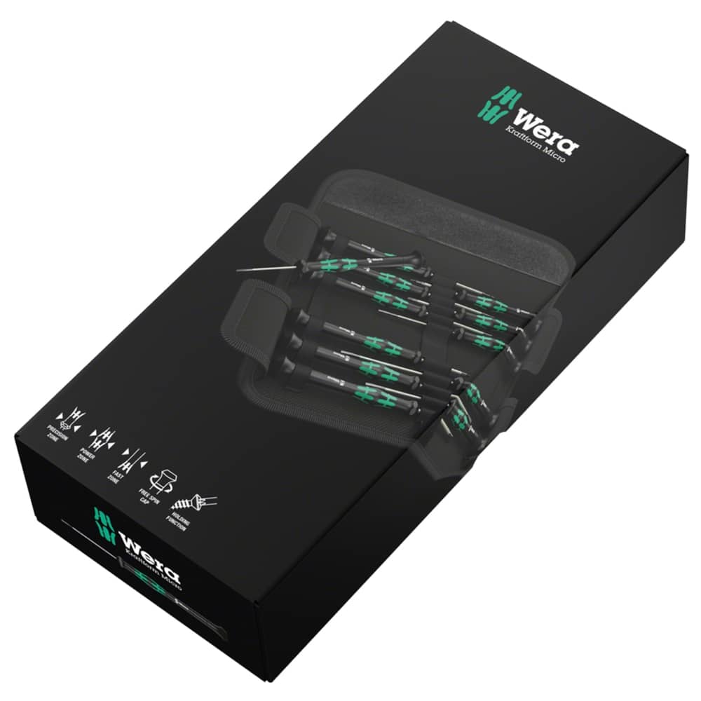 Wera Kraftform Micro 12 Universal 1 Screwdriver Set - Image 1 of 2
