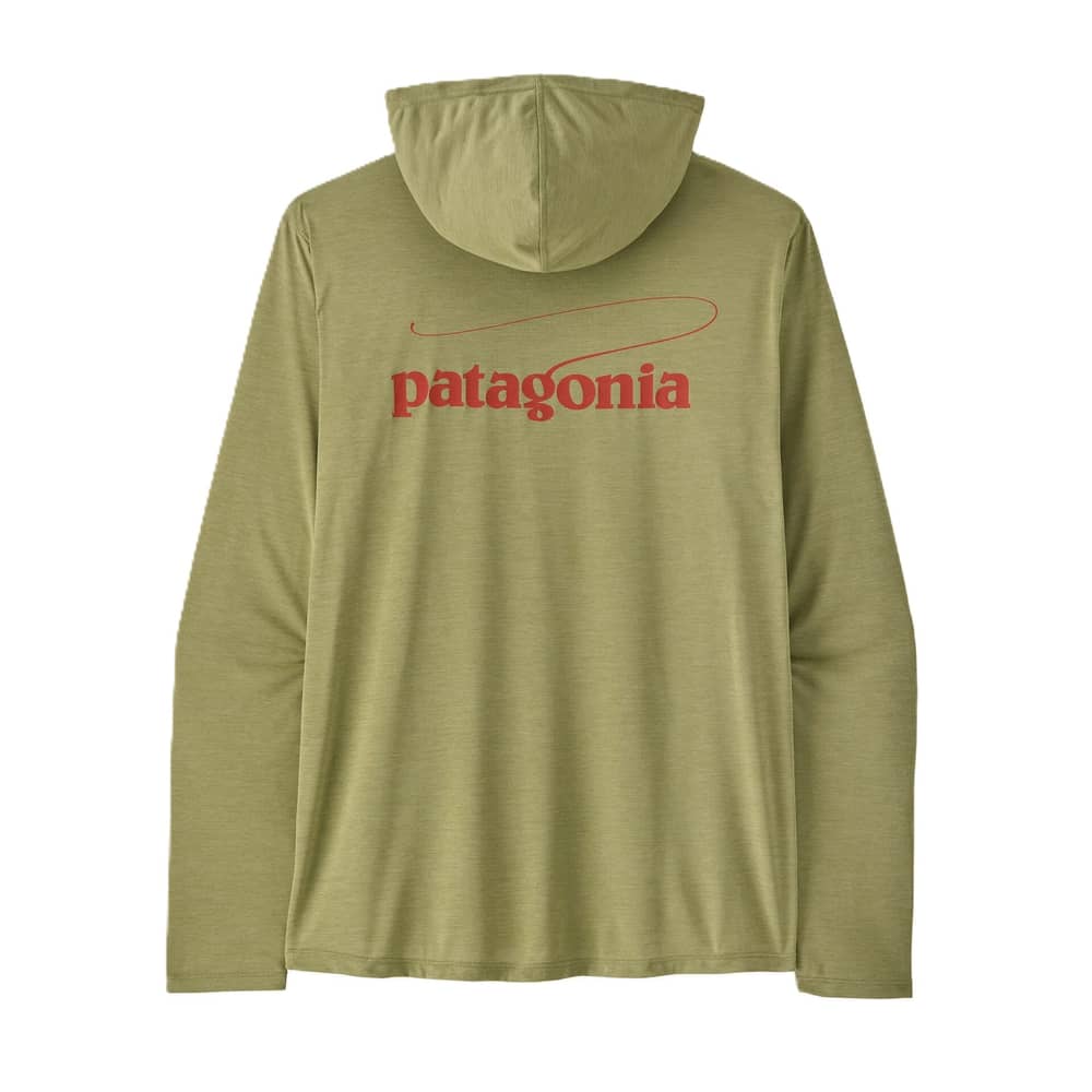 Patagonia Men's Cap Cool Daily Hoody - Casting Logo in Gumtree Green / Light Gumtree Green X-Dye - Image 1 of 1