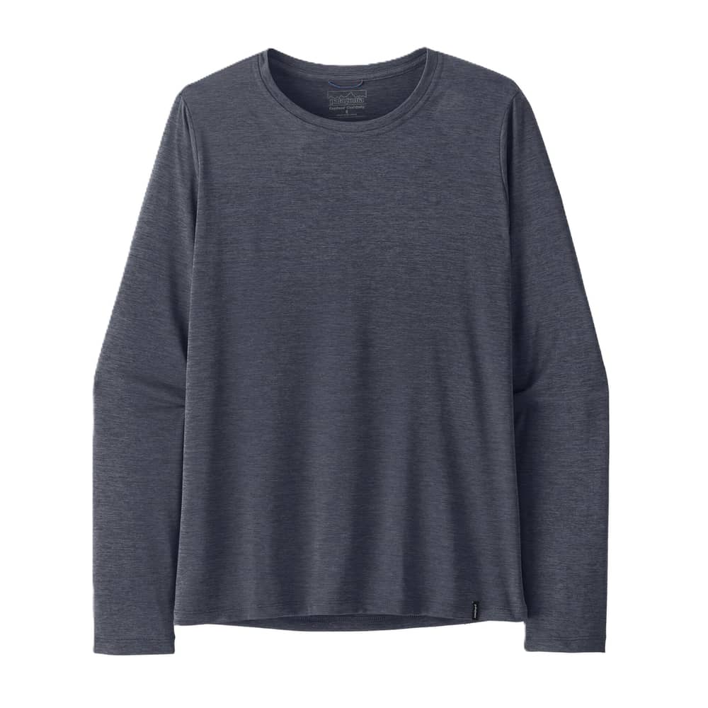 Patagonia Women's Long Sleeve Cap Cool Daily Shirt in Aquatic Blue  / Light Aquatic Blue X-Dye - Image 1 of 3