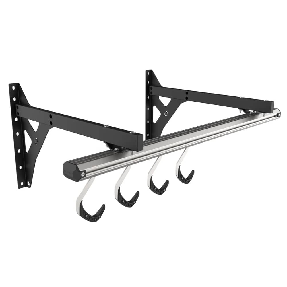 Stashed SpaceRail Wall Mounted Rack in Black/Silver - Image 2 of 2