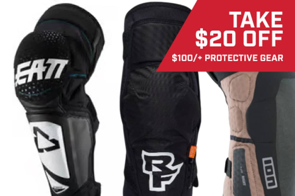 $20 off of $100 select Protective Gear