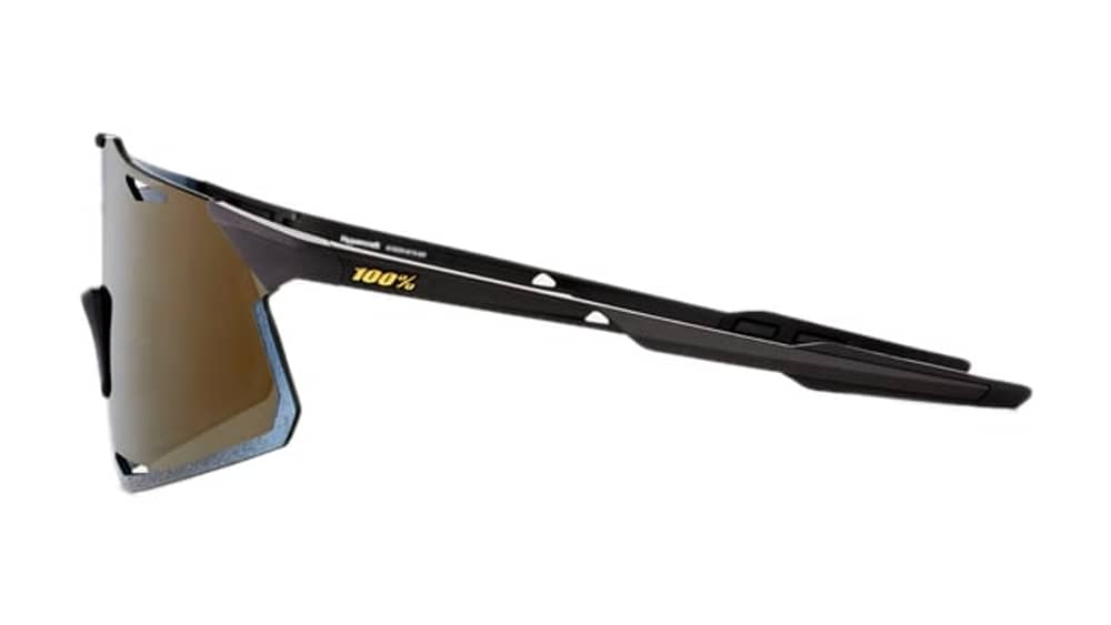 100% Hypercraft Sunglasses in Matte Black/Soft Gold Lens - Image 3 of 3
