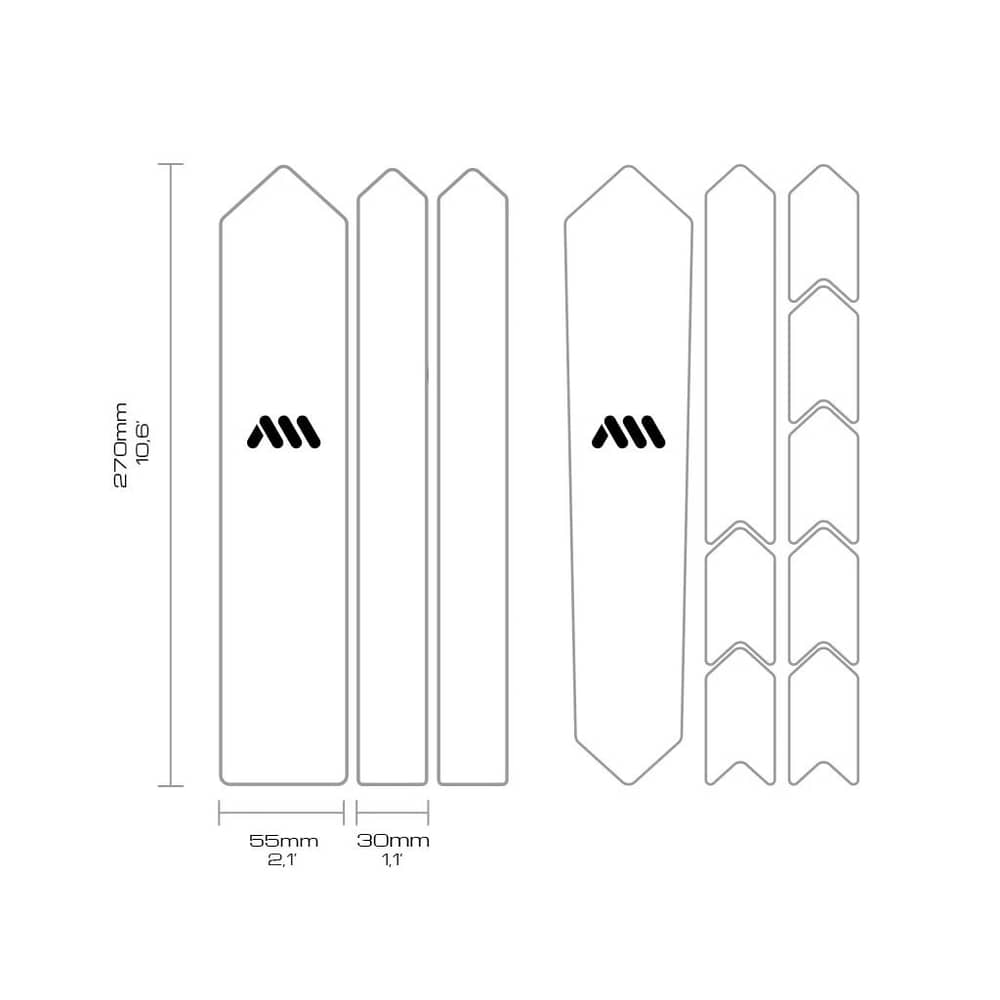All Mountain Style Gravel/Road Frame Guard in Clear - Image 3 of 6