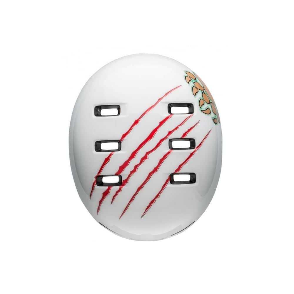 Bell Lil Ripper Toddler Helmet in Grizzly Gloss White - Image 5 of 5