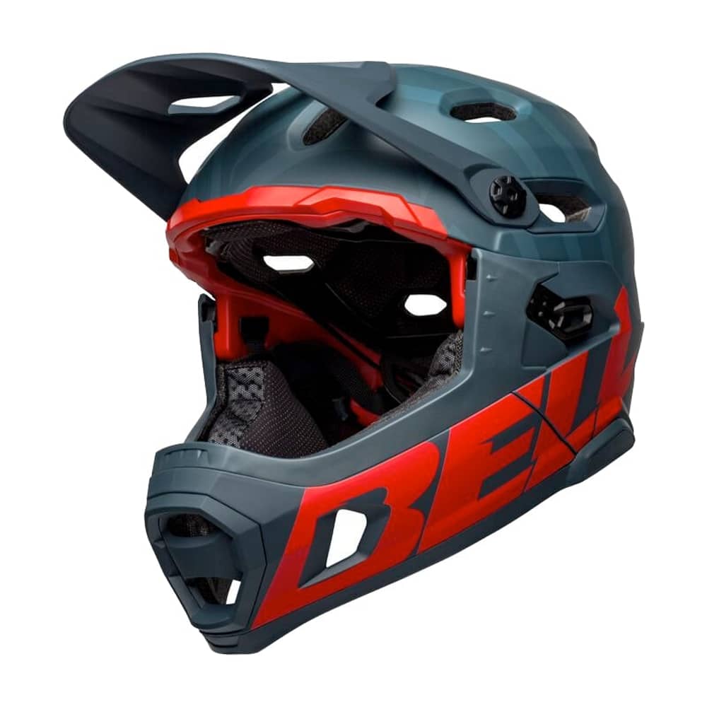 Bell Super DH Spherical Helmet in Blue/Crimson - Image 2 of 5