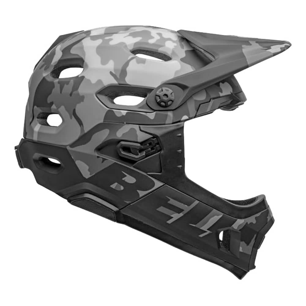 Bell Super DH Spherical Helmet in Matte/Gloss Black Camo - Image 2 of 7
