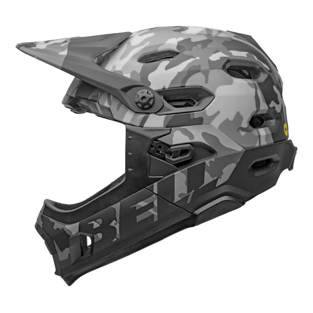 Bell Super DH Spherical Helmet in Matte/Gloss Black Camo - Image 3 of 7