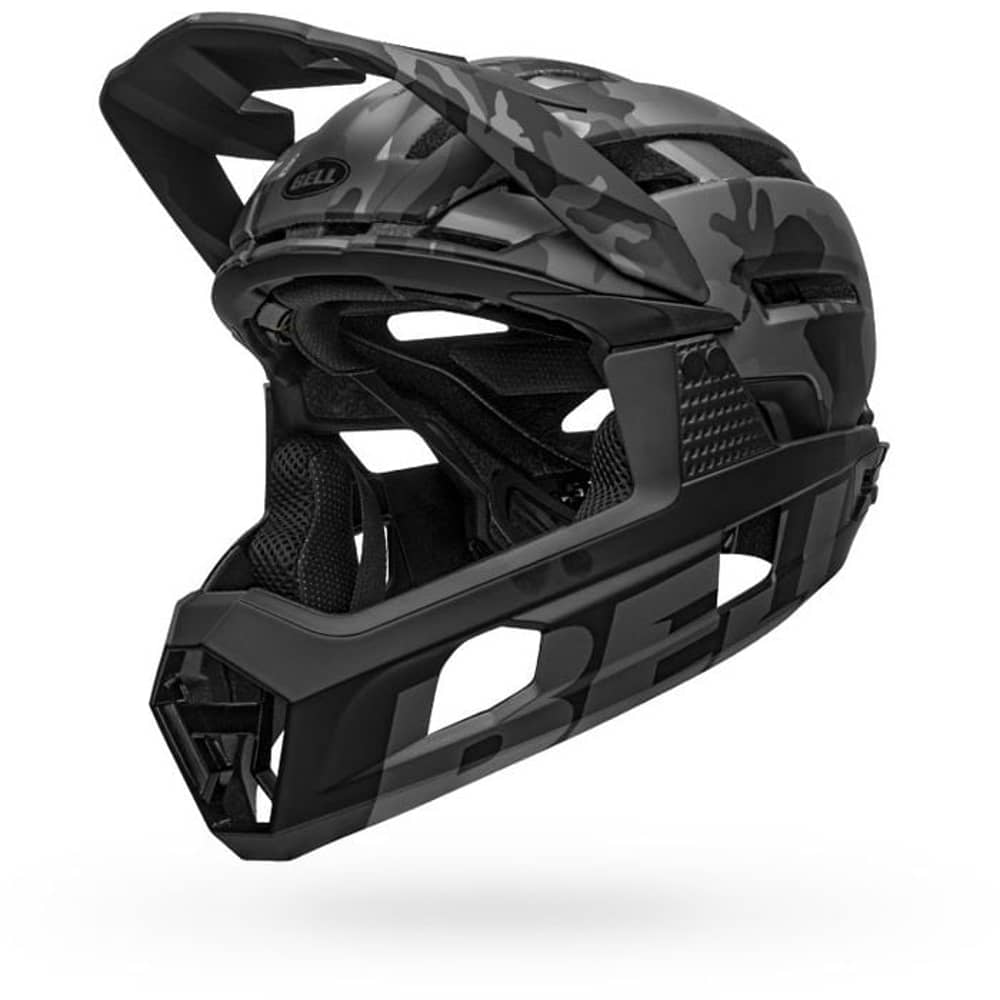 Bell Super Air R Spherical Helmet in Matte/Gloss Black Camo - Image 3 of 8