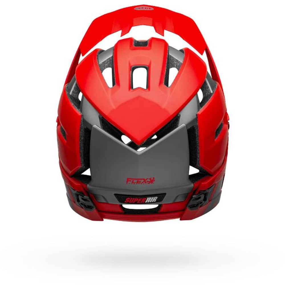Bell Super Air R Spherical Helmet in Matte/Gloss Red/Gray - Image 6 of 8