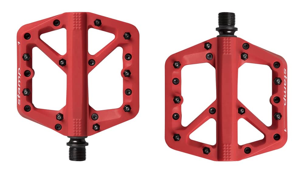 Crank Brothers Stamp 1 Gen 1 Flat Pedals in Red - Image 1 of 1