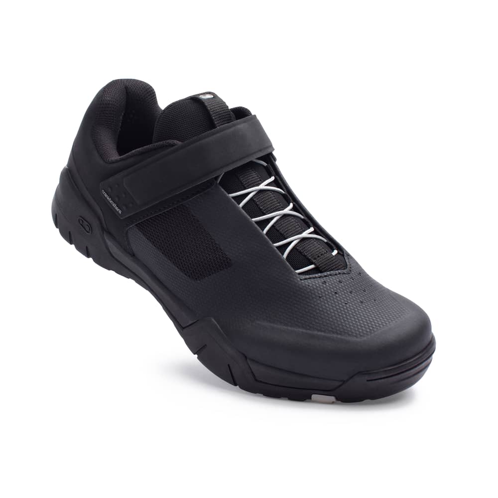 Crank Bros Mallet E Speedlace Clip Shoe in Black/Silver - Image 1 of 7