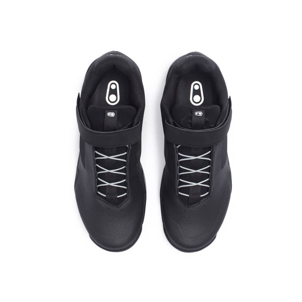Crank Bros Mallet E Speedlace Clip Shoe in Black/Silver - Image 6 of 7