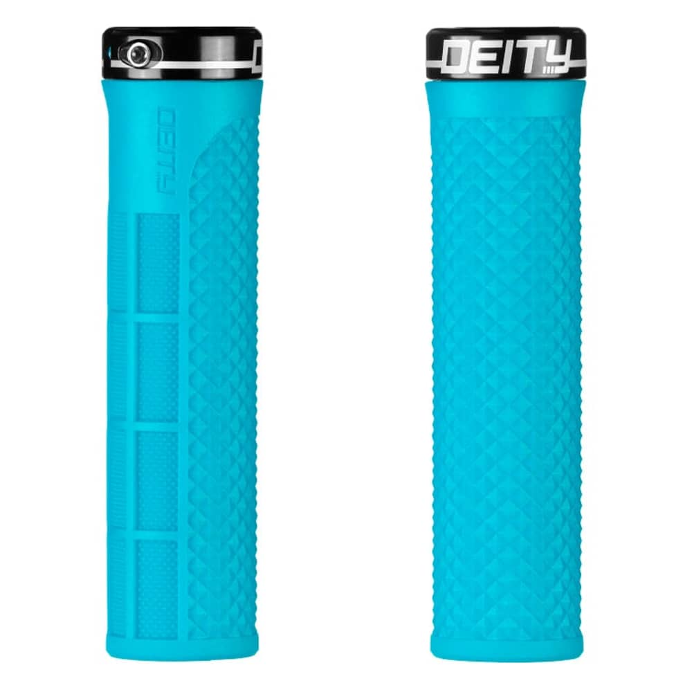 Deity Lockjaw Grips in Turquoise - Image 1 of 1