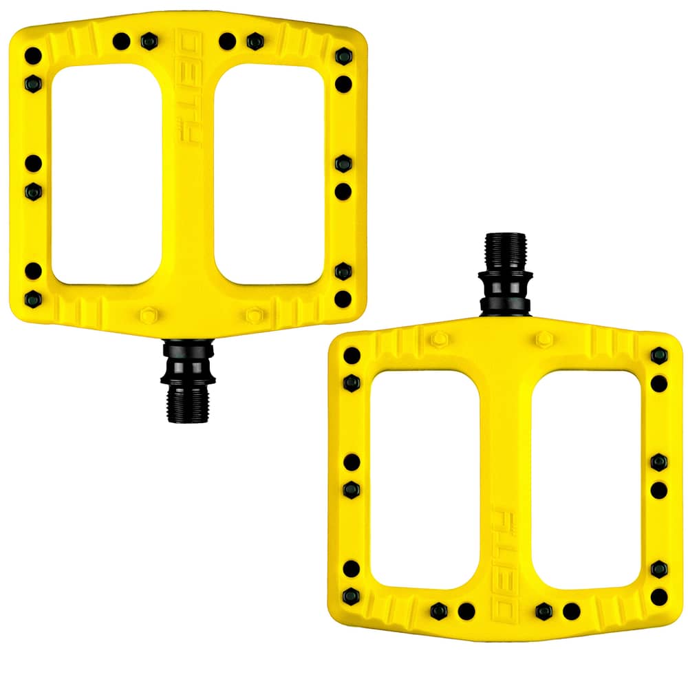 Deity Deftrap Flat Pedals in Yellow - Image 1 of 1