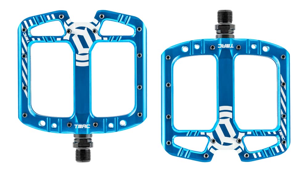 Deity | T-Mac Platform Pedals Blue | Aluminum