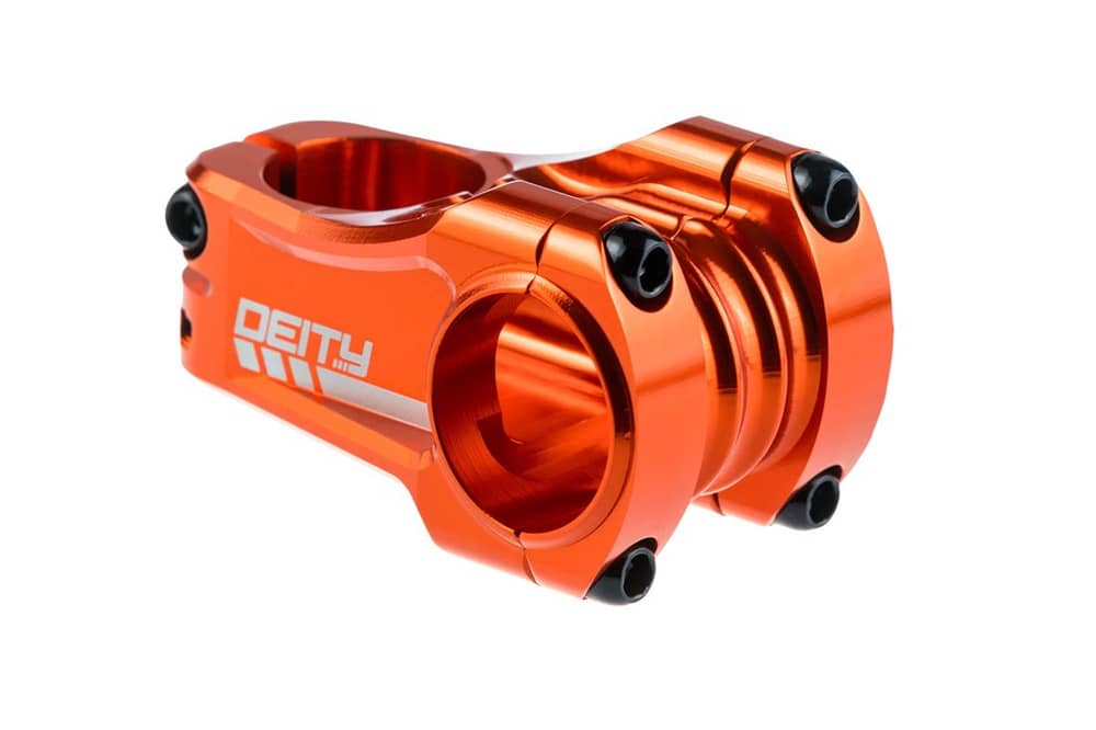 Deity | Copperhead Stem - 31.8Mm X 50Mm | Orange | 31.8Mm X 50Mm, 0 Degree | Aluminum
