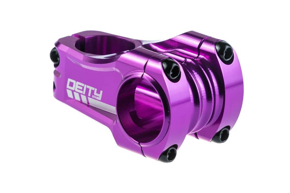Deity | Copperhead Stem - 31.8Mm X 50Mm | Purple | 31.8Mm X 50Mm, 0 Degree | Aluminum
