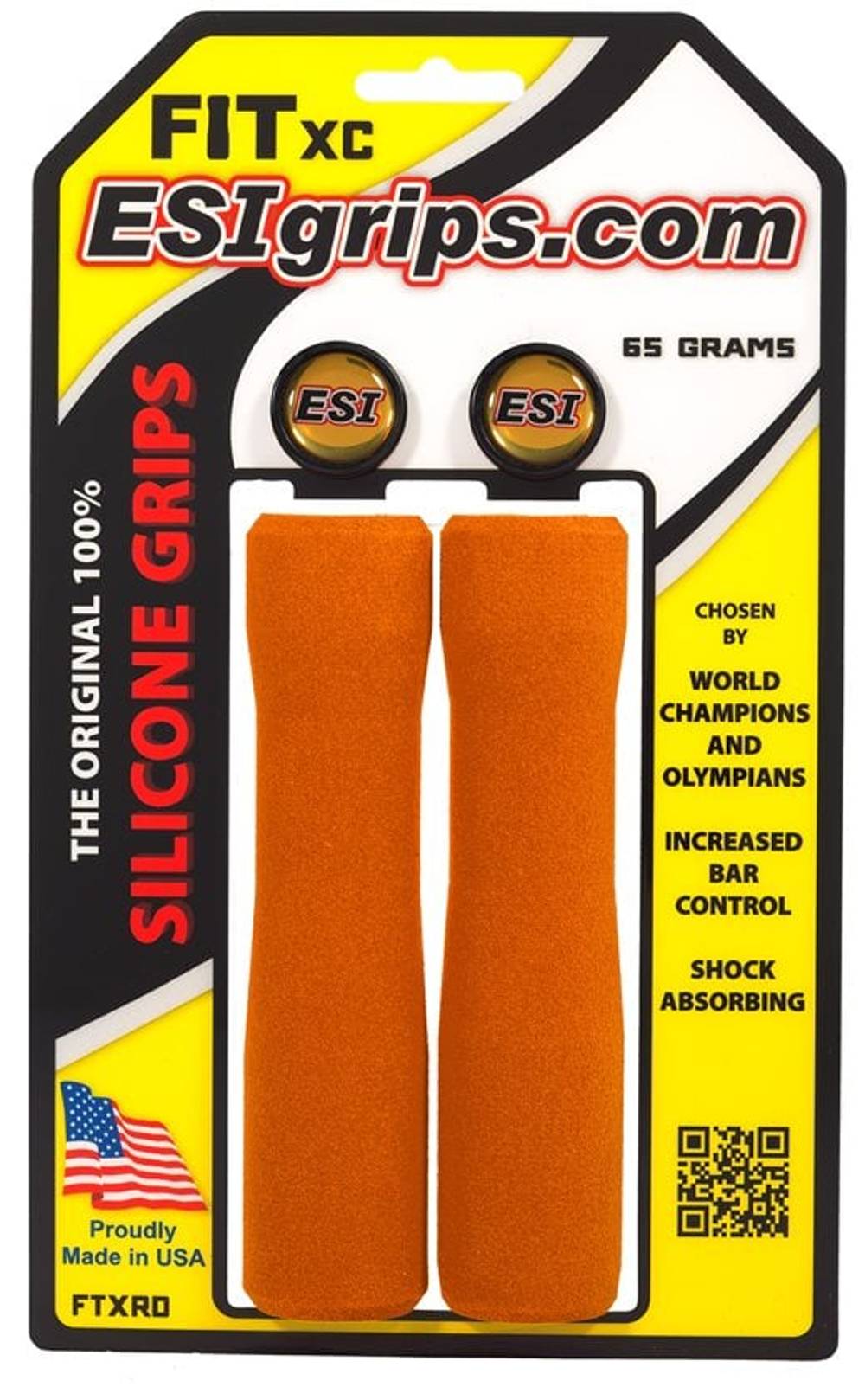 Esi Fit XC Grips in Orange - Image 1 of 1