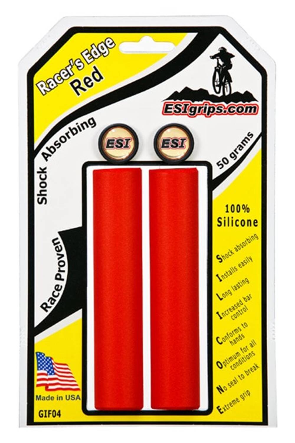 ESI Racer's Edge 30mm Grips in Red - Image 1 of 1