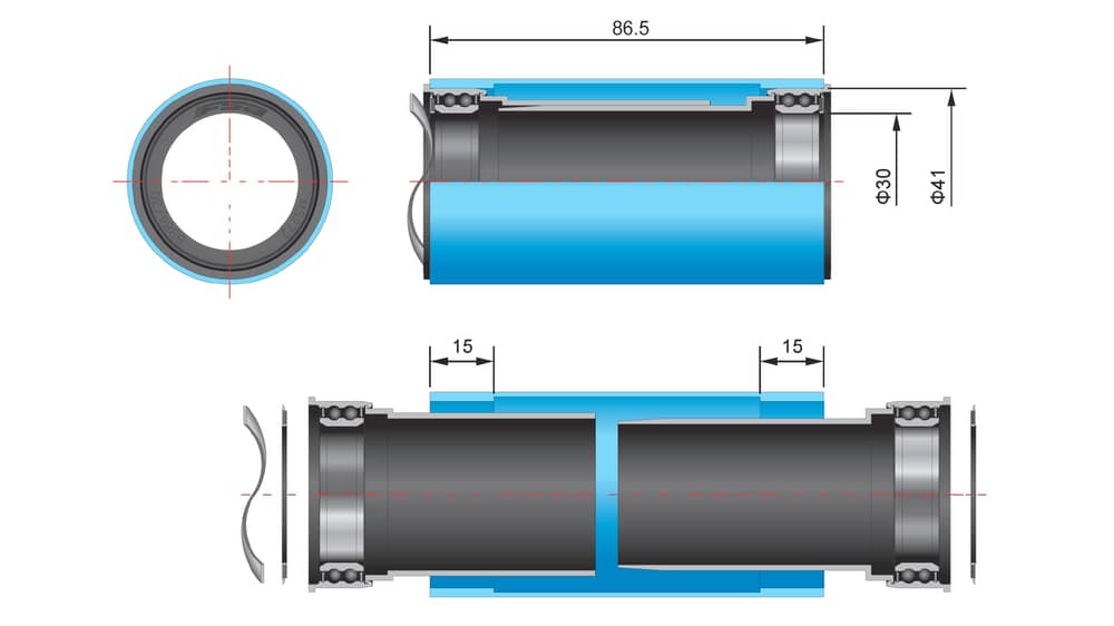 FSA Evo Bottom Bracket in Black - Image 4 of 5