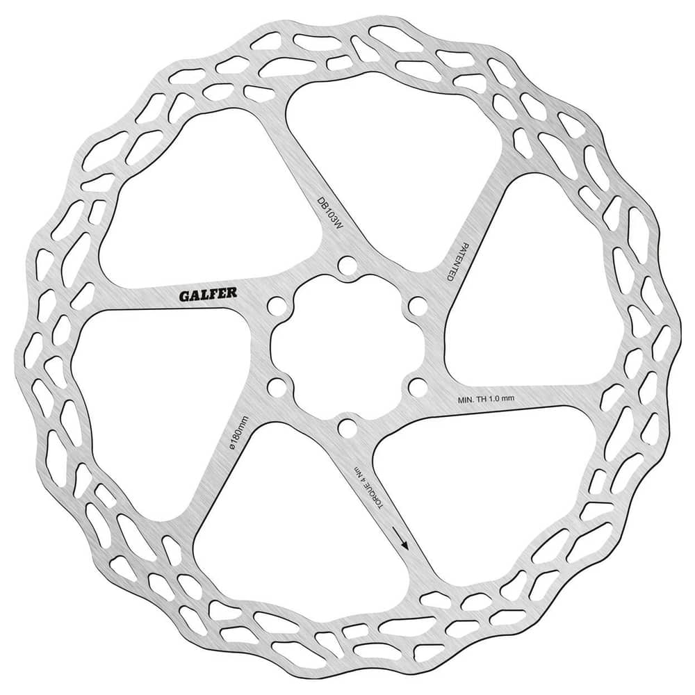 Galfer Wave Road 6B/CL Brake Rotors in Silver - Image 1 of 1