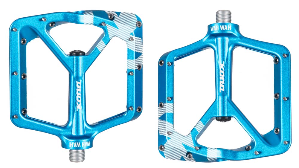Kona Kona | Wah Wah 2 Alloy Flat Pedals Blue | Aluminum