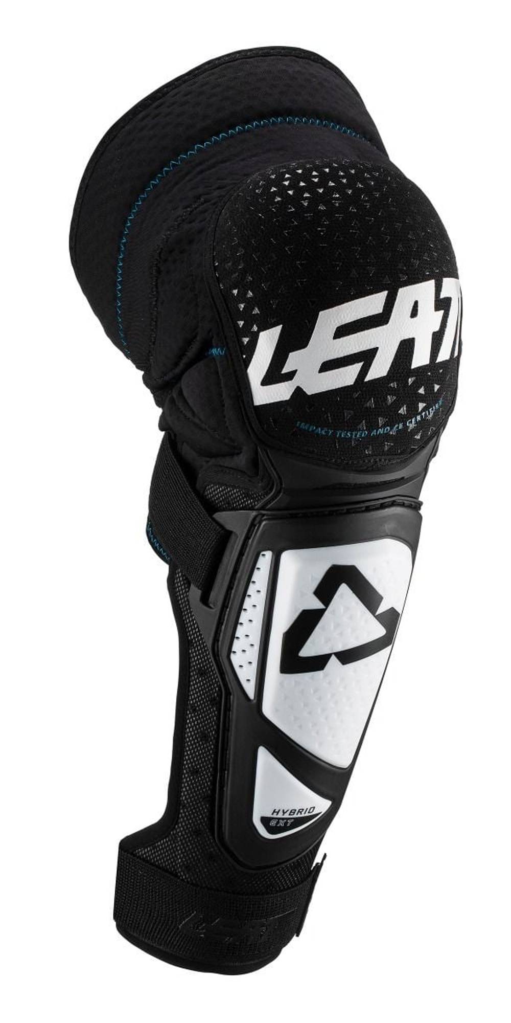 Leatt 3Df Hybrid Ext Knee & Shin Guard in White/Black - Image 2 of 5