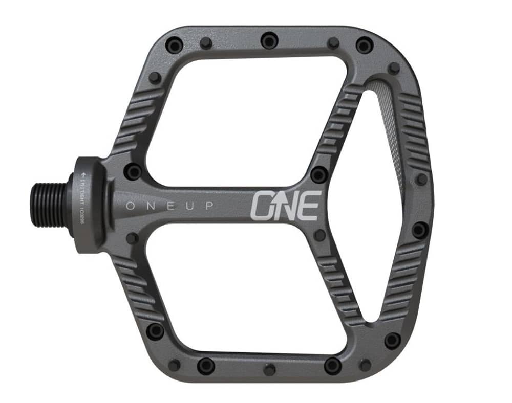 Oneup Components | Aluminum Flat Pedals Grey