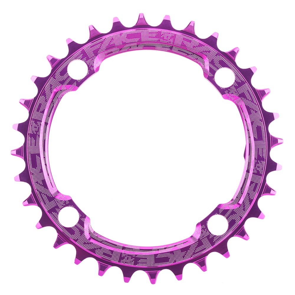 Race Face | 104 Bcd Narrow Wide Chainring | Purple | 30 Tooth | Aluminum