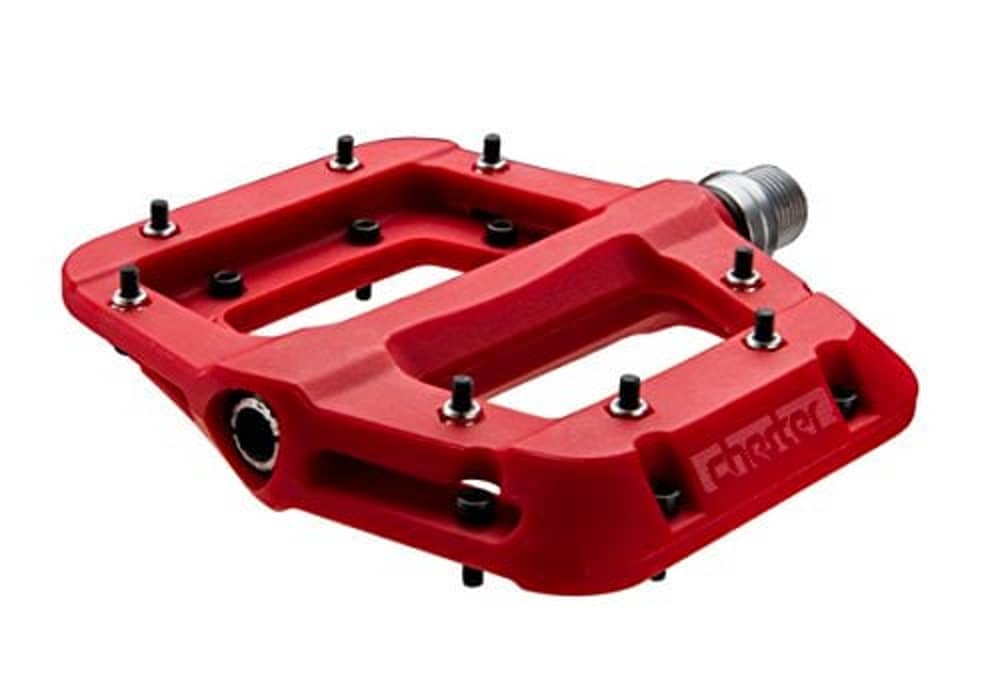 Race Face Chester Composite Flat Pedals in Red - Image 1 of 1