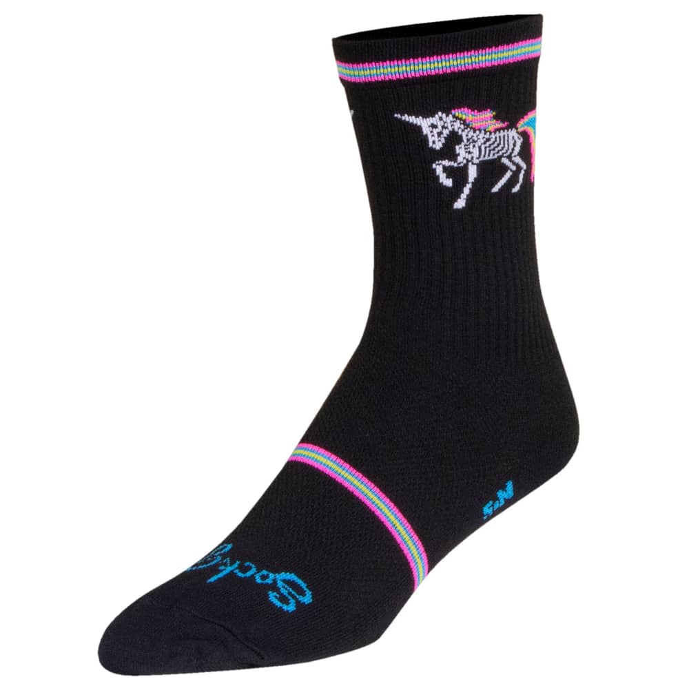Sock Guy Dark Magic Crew Socks in Black/Purple - Image 1 of 4
