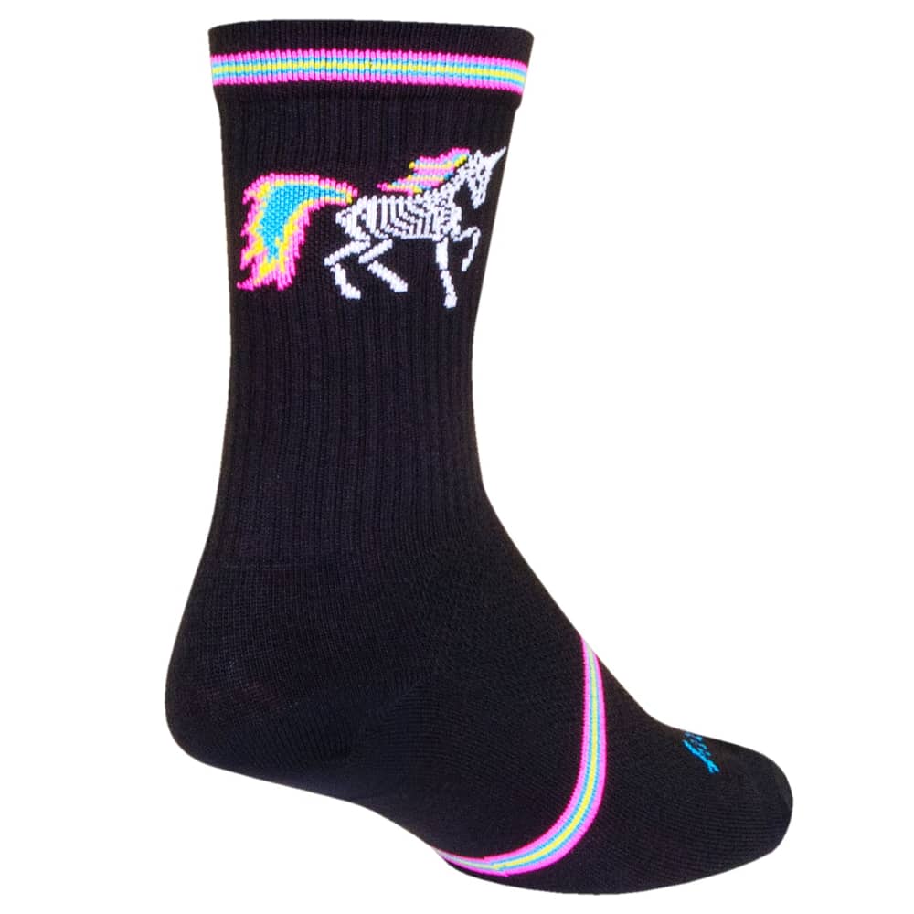 Sock Guy Dark Magic Crew Socks in Black/Purple - Image 2 of 4